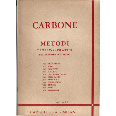 Carbone - Metodo Teorico Pratico per Trombone