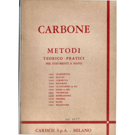 Carbone - Metodo Teorico Pratico per Trombone