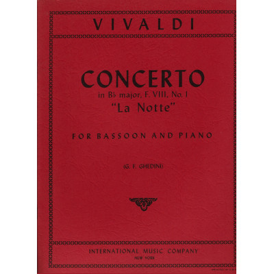 Vivaldi - Concerto in Sib " La Notte " Fagotto e Piano