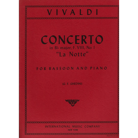 Vivaldi - Concerto in Sib " La Notte " Fagotto e Piano