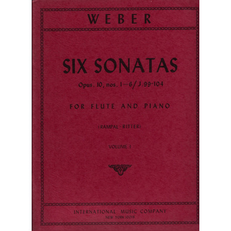 Weber - 6 Sonate Op.10 Vol.1 per Flauto e Piano