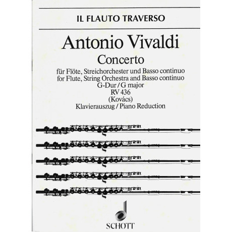 Vivaldi - Concerto in Sol Maggiore RV436 Flauto e Pf.