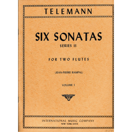 Telemann - 6 Sonate Vol.1  2° Serie per Due Flauti