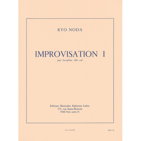 Noda - Improvvisazione 1 per Sax Alto Solo