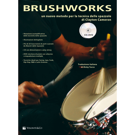 Clayton - Brushworks – Un nuovo metodo per la tecnica delle spazzole (con CD e DVD)