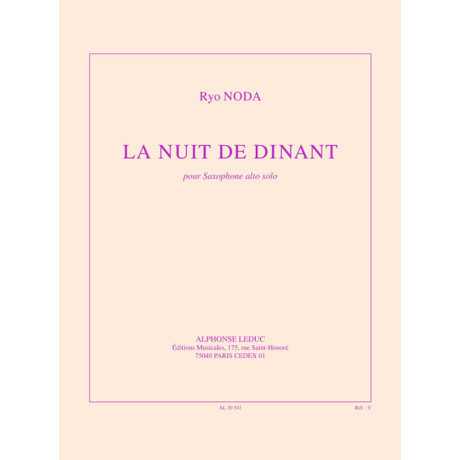 Noda - La Nuit de Dinant per Sax Alto solo
