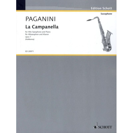 Paganini - La Campanella Op.7 per Sax Alto e Piano