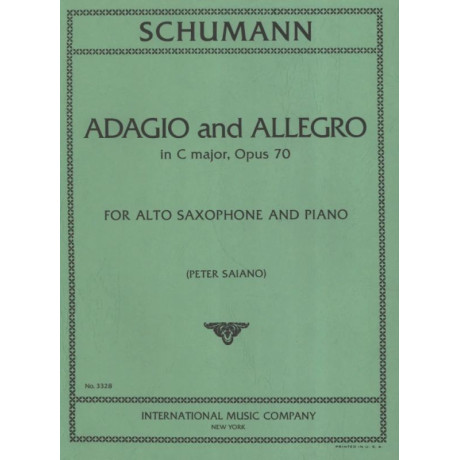 Schumann - Adagio e Allegro in Do Mag.Op.70 Sax e Pf.