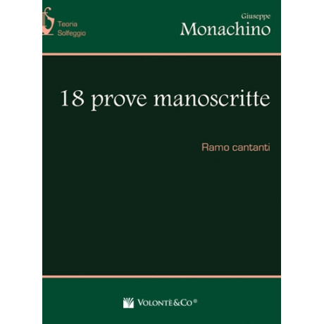 Monachino - 18 Prove Manoscritte