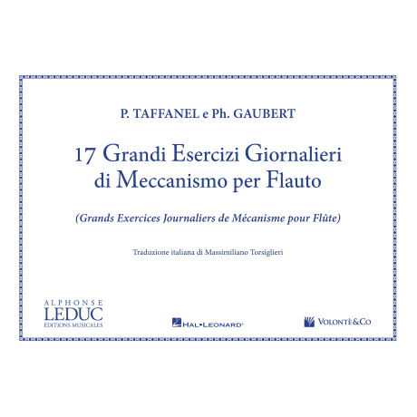 Taffanel - 17 Grandi Esercizi Giornalieri di Meccanismo per Flauto