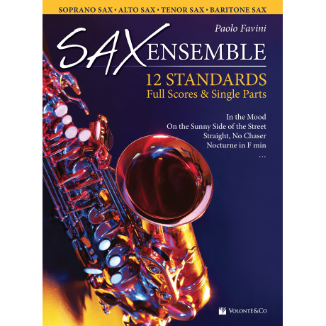 Favini - Sax Ensemble – 12 Standards (Full Scores & Single Parts)