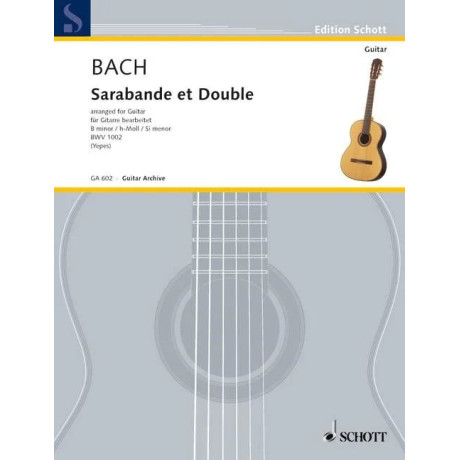 Bach - Sarabande et Double per Chitarra