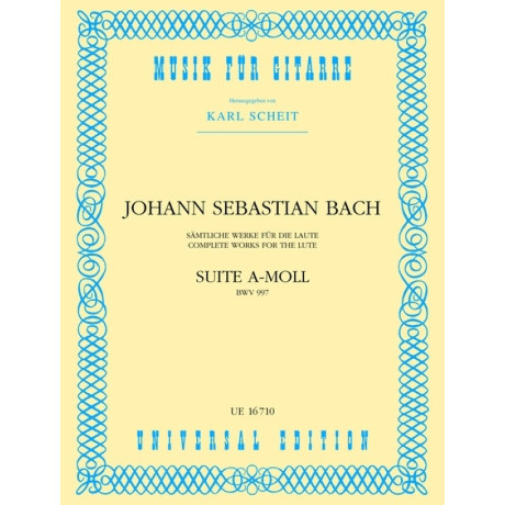 Bach - Suite in La Minore BWV 997 per Chitarra