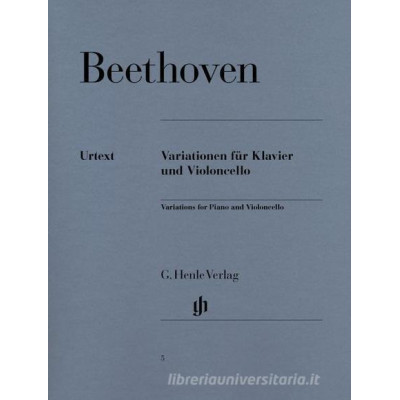 Beethoven - Variazioni  per Violoncello e Pianoforte