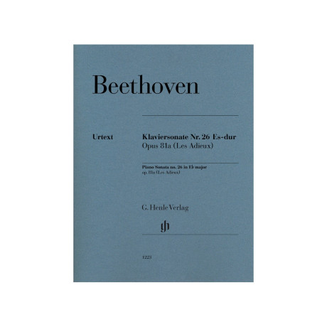 Beethoven - Piano Sonata no. 26 E flat major op. 81a (Les Adieux)