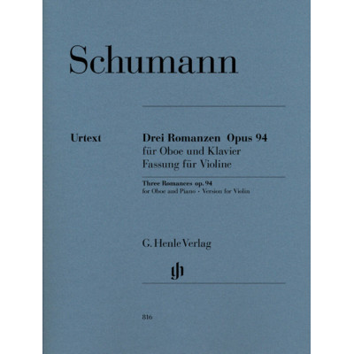 Schumann - Drei Romanzen Op. 94 For Oboe(Violin) and Piano