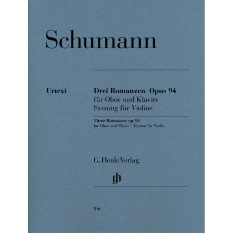 Schumann - Drei Romanzen Op. 94 For Oboe(Violin) and Piano