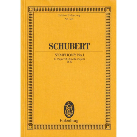 Schubert - Symphony No. 1 D major D82 Pocket Score