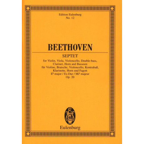 Beethoven - Septet In E Flat Major Op. 20 Pocket Score