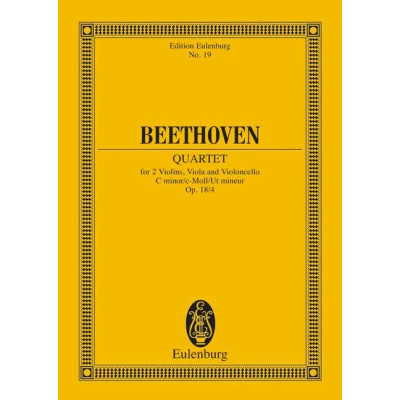 Beethoven - String Quartet C minor Op18/4  Pocket Score