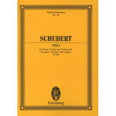 Schubert - Klaviertrio Es Op.100 D929  Pocket Score