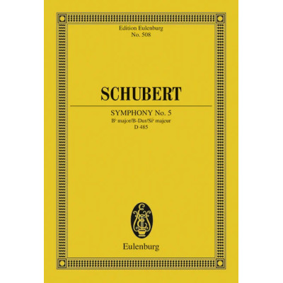Schubert - Symphony No.5 In B Flat  Pocket Score