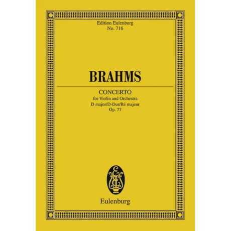 Brahms - Violin Concerto In D Op.77  Pocket Score
