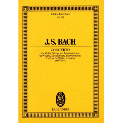 Bach - Violin Concerto In A Minor BWV 1041  Pocket Score