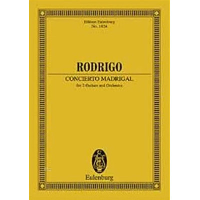 Rodrigo -  Concierto Madrigal  Pocket Score