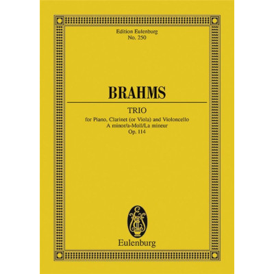 Brahms - Piano Trio In A Minor Op. 114  Pocket Score