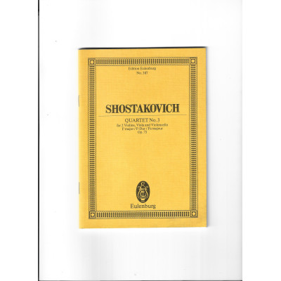 Shostakovich - Streichquartette n.3 Op.73 Pocket Score