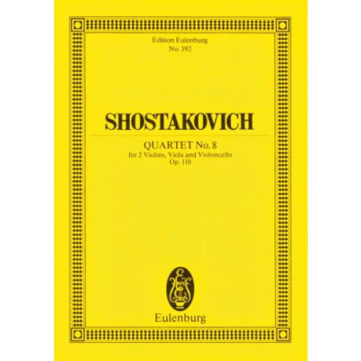 Shostakovich - Streichquartett Nr. 8 c-Moll Op.110 Pocket Score