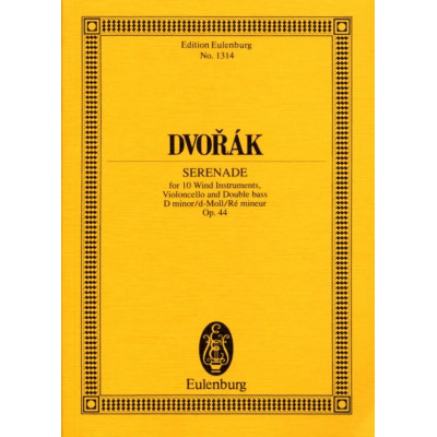 Dvořák - Serenade In D Minor Op. 44 B 77 Pocket Score