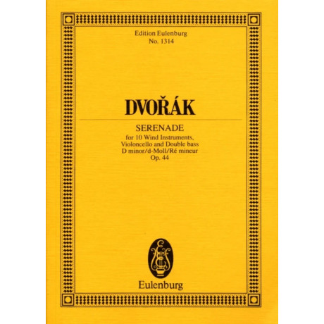 Dvořák - Serenade In D Minor Op. 44 B 77 Pocket Score