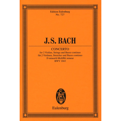 Bach - Double Violin Concerto In D Minor BWV 1043 Pocket Score