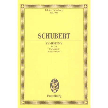 Schubert - Symphony No.8 In B Minor 'Unfinished'  Pocket Score