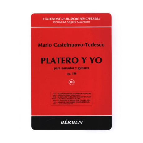 Castelnuovo Tedesco - Platero Y Yo Vol.3 per Chitarra
