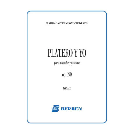 Castelnuovo Tedesco - Platero Y Yo Vol.4 per Chitarra