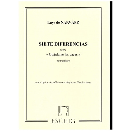 De Narvàez - Guardame Las Vacas per Chitarra