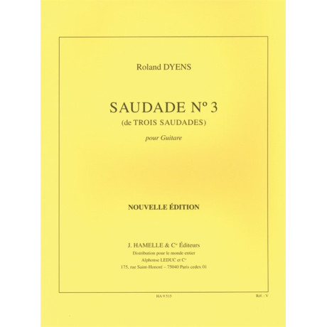 copy of Dyens - Trois Saudades N.1 ad Alberto Ponce per Chit.