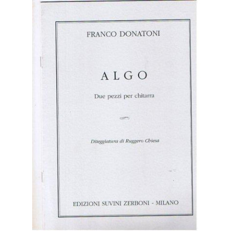 Donatoni - Algo 2 Pezzi per Chitarra