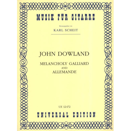 Dowland - Melancholy Galliard and Allemande per Chit.