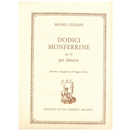 Giuliani - 12 Monferrine Op.12 per Chitarra