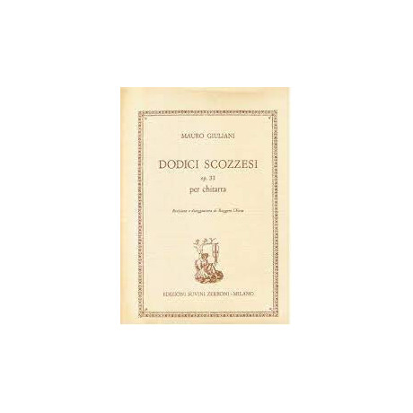 Giuliani - 12 Scozzesi Op.33 per Chitarra