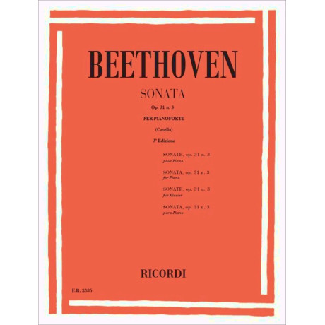 Beethoven - Sonata per pianoforte op. 31 n. 3