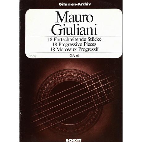 Giuliani - 18 Pezzi Progressivi Op.51 per Chitarra