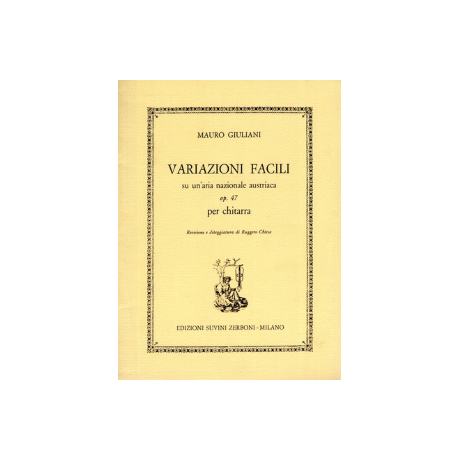 Giuliani - Variazioni Facili Op.47 per Chitarra