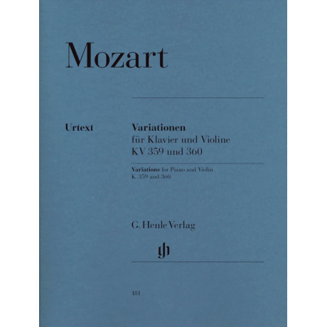 Wolfgang Amadeus Mozart - Variations for Piano and Violin KV 359 and KV 360