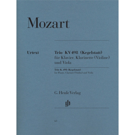Wolfgang Amadeus Mozart - Trio in E flat major KV 498 (Kegelstatt)