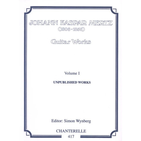 Mertz - Guitar Works Vol.1 per Chitarra